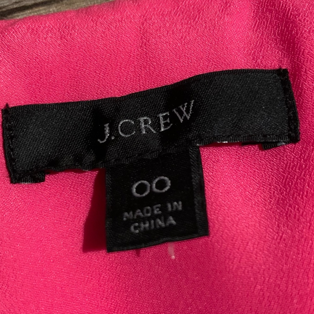 J. Crew pink v-neck floral ruffle dress - Picture 6 of 11
